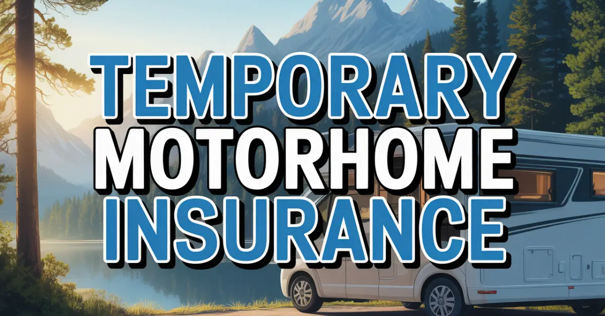 temporary motorhome insurance