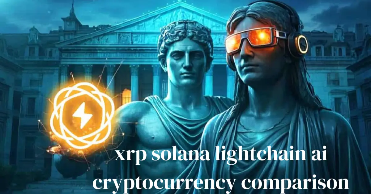 xrp solana lightchain ai cryptocurrency comparison