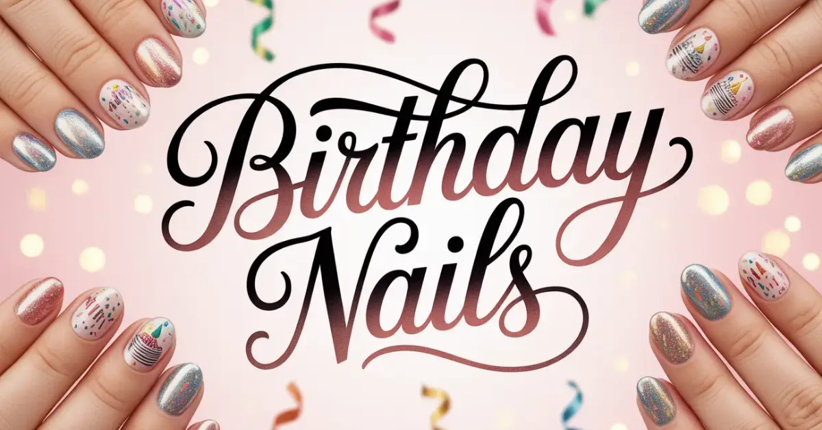 Birthday nails