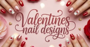 valentines nail designs